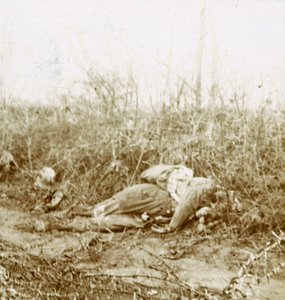 死んだ兵士の遺体、北フランス、シャトーポルシャン、c1914-c1918 作： Unbekannt