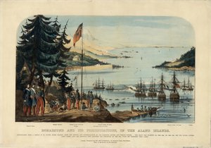 ボマースンドとその要塞、オーランド諸島1854年、1854年 作： Unbekannt