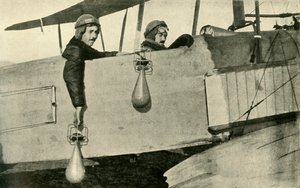 爆弾投下機、1914-1918、c1920。 作： Unbekannt