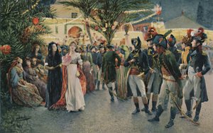 1896年カイロのチボリ公園でボナパルト、クレベール、ウジェーヌドボーアルネ、ラサール、ジュノー
