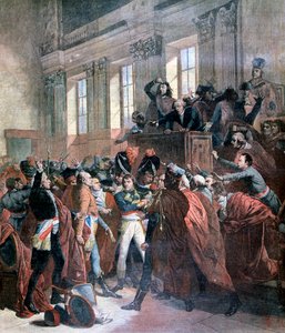 ボナパルトとセントクラウドでの500の評議会、1799年11月10日、1793年 作： Unbekannt