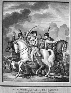 1800年6月14日、マレンゴの戦いでのボナパルト 作： Unbekannt