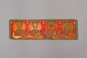 18 世紀の 4 つのドゥルガーの本の表紙。 作： Unbekannt