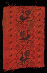 ピーコックデザインのボーダー、1600年代。 作： Unbekannt