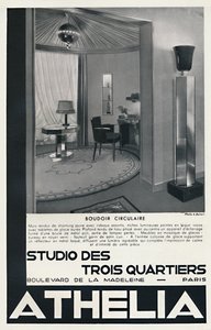 サーキュラーブドワール-Studio Des Trois Quartiers-Athelia、1933 作： Unbekannt