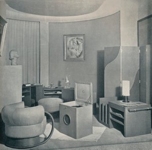 Salon des Artistes Decorateurs、1929年、DIM、c1930による私室。 作： Unbekannt