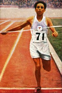 1928年、フランスのマラソンで優勝したBoughera El Ouafi。