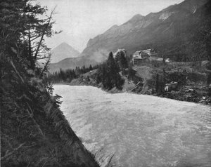 ボウリバーラピッズ、バンフ、ノースウエストテリトリー、カナダ、c1900。 作： Unbekannt