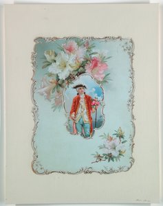 薔薇の花束を持つ少年 1880-1910年 作： Unbekannt
