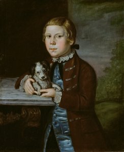 ハレット家の男の子と犬、176676。 作： Unbekannt