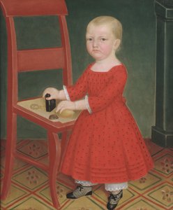 金髪の少年、カリフォルニア州。 1840-50。 作： Unbekannt