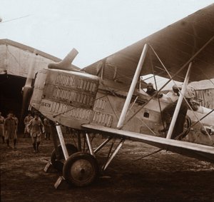 離陸しようとしているブレゲ複葉機、c1914-c1918 作： Unbekannt