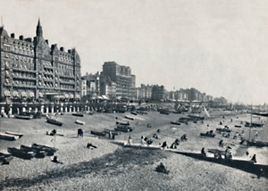 ブライトン-ホテルメトロポールアンドビーチ、1895年。 作： Unbekannt