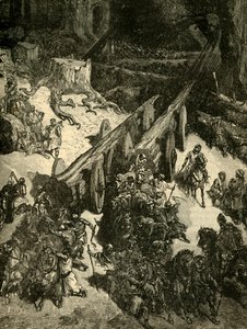 1890年にレバノンから杉を運んできた。 作： Unbekannt