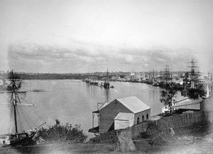 オーストラリア、クイーンズランド州南東部、ブリスベン川、1870年-1880年
