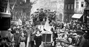 フランス、ルーアンのイギリス遠征軍、第一次世界大戦、1914年 作： Unbekannt