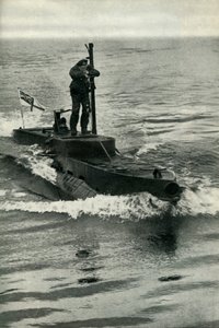 イギリスのXクラフトミゼット潜水艦、第二次世界大戦、1945年。