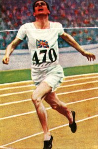 1928年に陸上競技で800メートルを制した英国のアスリートダグラスロウ。