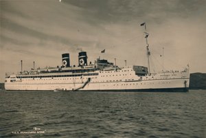 イギリスの旅客船SSブルーランドのアランドラスター、1936年 作： Unbekannt