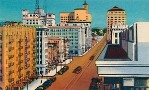 ブロードウェイ。カリフォルニア州サンディエゴ、c1941