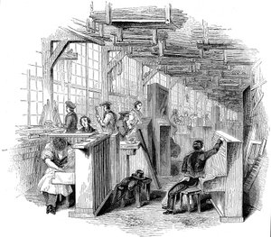 Broadwoodsピアノ工場、ホースフェリーロード、ウェストミンスター、ロンドン、1842 作： Unbekannt