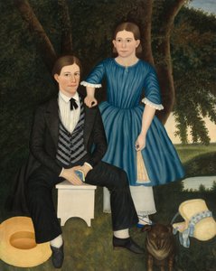 兄と妹、c。 1845年。 作： Unbekannt