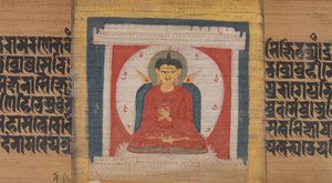 神社に安置された仏、葉... Pancavimsatisahasrika Prajnaparamita ...、ca。 1090。 作： Unbekannt