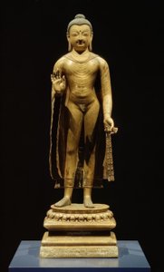 釈迦牟尼仏-彫刻・7世紀 作： Unbekannt