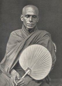 シュロの葉とビルマの仏教の僧侶、1926 作： Unbekannt