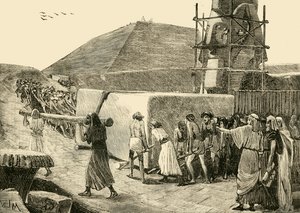 ピラミッドの建設、1890年。
