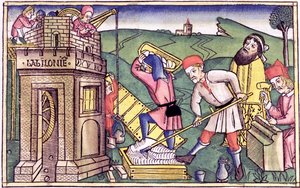 バベルの塔を建てる 作： Unbekannt