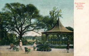 Bund Gardens Shewing Bandstand、Poona、c1900 作： Unbekannt