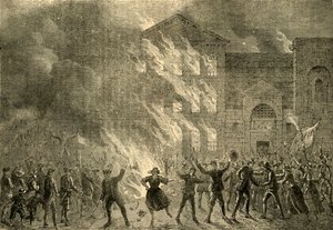 ニューゲートの燃焼、1780、c1872。 作： Unbekannt