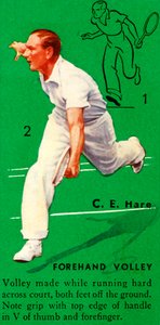 CE Hare-フォアハンドボレー、c1935。 作： Unbekannt