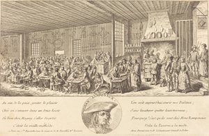 ランポノーのキャバレー、c。 1760年。 作： Unbekannt