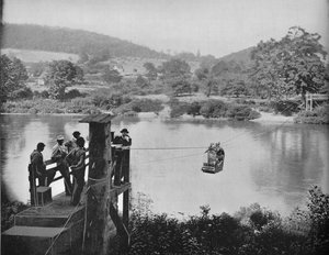 ケーブルフェリー、ペンシルベニア州ラコッレ、c1897の近く。 作： Unbekannt