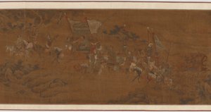 蔡文姫中国に帰国、16～17世紀。 作： Unbekannt