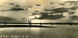 カイロ-ナイル川の夜、c1918-c1939。 作： Unbekannt