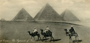 カイロ：ギザのピラミッド、c1918-c1939。 作： Unbekannt