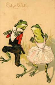 ケーキウォークの絵はがき 作： Unbekannt