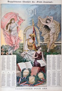 1901年のカレンダー 作： Unbekannt