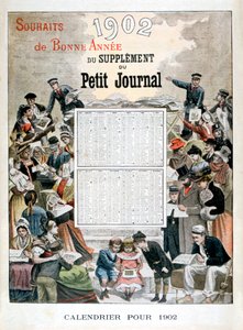 1902年、1901年のカレンダー 作： Unbekannt