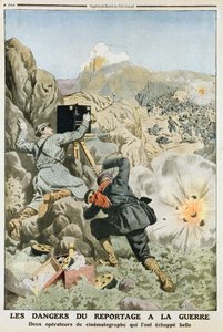 1912年の第一次バルカン戦争で撮影中のカメラマン 作： Unbekannt