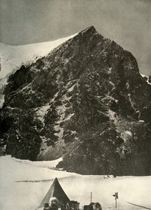 1908年、1909年、センチネルロックの下のフェラー氷河で12月17日キャンプ 作： Unbekannt