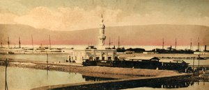スエズ運河-テレプレインの駅、c1918-c1939。 作： Unbekannt