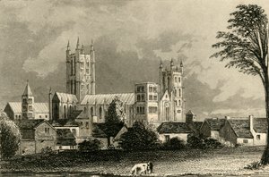 カンタベリー大聖堂、ケント、c1845。 作： Unbekannt