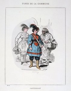 カンティニエール、パリコミューン、1871年。 作： Unbekannt