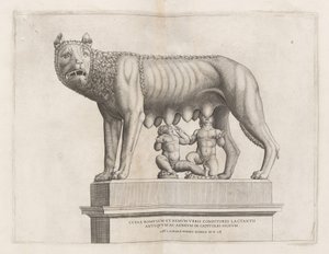 カピトリーノの狼とロムルスとレムス、1552年。 作： Unbekannt