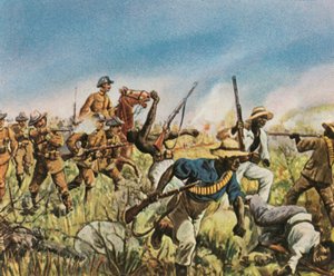 ヘレロスと戦うフランケ船長、1904年、1936年。