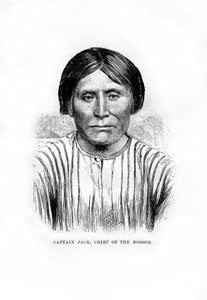 1872年、ネイティブアメリカンのモドック族の長、ジャック船長 作： Unbekannt